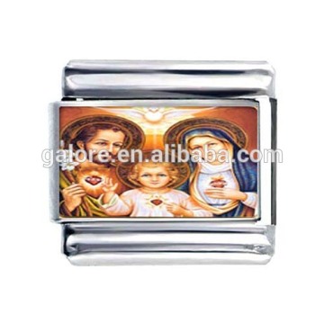 custom photo saint italian charm bracelet