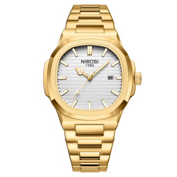 Brave Light Nibosi 2632 Luxury Stainless Steel Square Watch