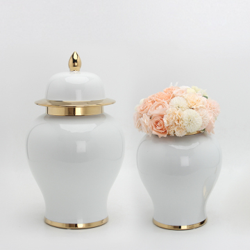 Arredica in ceramica in stile tema bianco e oro in stile nordico