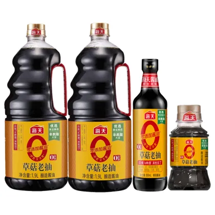 HADAY 1.9L Dark Soy Sauce - Non-GMO, No Preservatives, Brewed Halal Soy Sauce with Mushroom Flavor