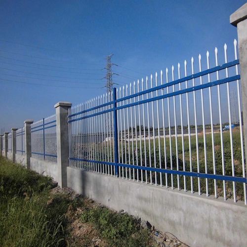 High quality powder coating steel picket fence (ISO & CE )