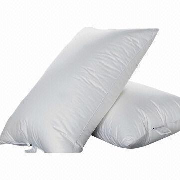 Duck Down and Feather Pillows with 100% Cotton, 40sx40s, 133x100 Fabric Cover, Fast Shipping