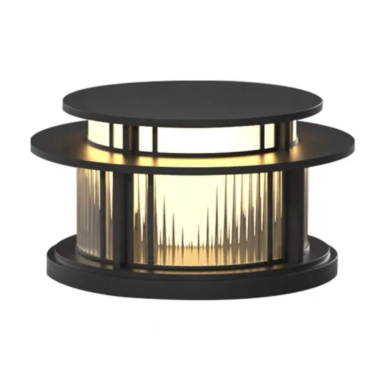 Modern Simple Black Outdoor Post Top Lights for Main Gate and Pillar