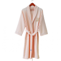 Women hotel bath robe custom fleece waffle robe