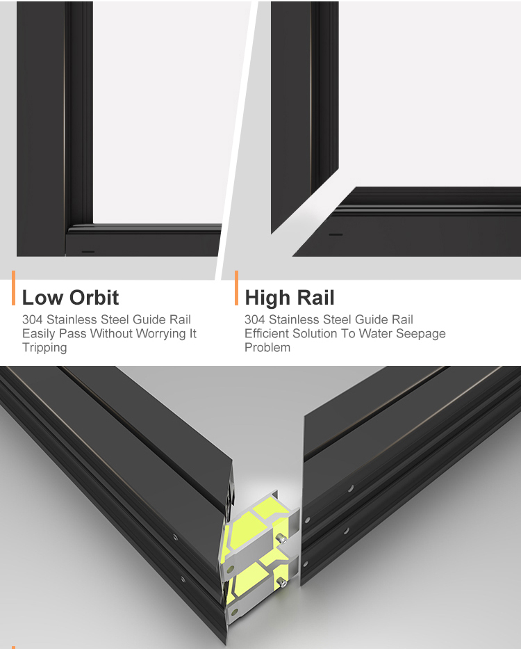 Glass Exterior Entry Luxury Folding Door