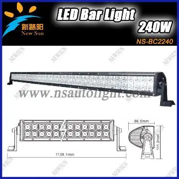 240W Strip Light Working Light Bar 80 LED Lamps Car Truck LED Bar