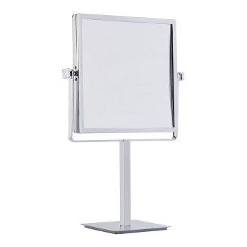 Framed magnifying two way standing mirror