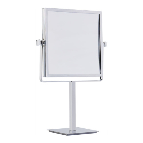 Framed magnifying two way standing mirror