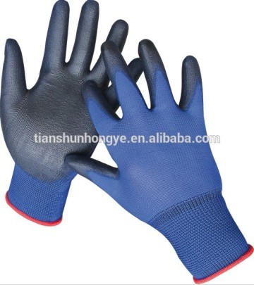 Nylon Polyester Polyurethane Plam Coated Gloves