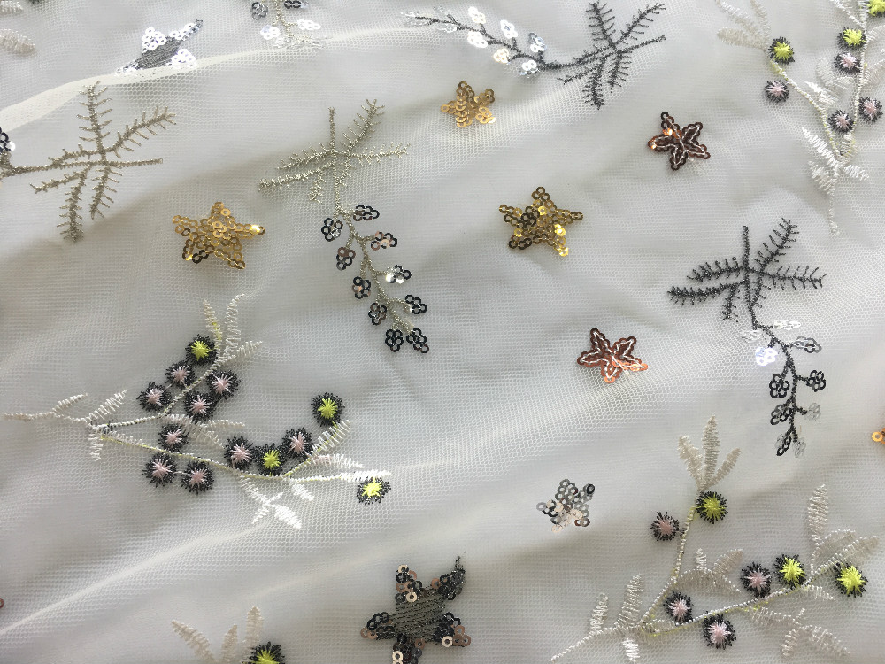 Sequin Embroidery Fabric