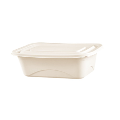 380ml Corn Starch Square Container with Lid