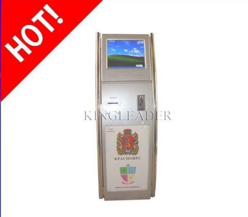 19" Coin-operated Ticket Vending Kiosk For Airports / Subway Station Xp System
