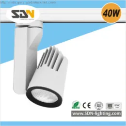 Sharp 40W COB 220V aluminium alloy led track light with good heatsink