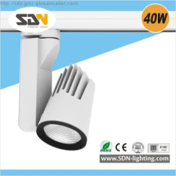 Sharp 40W COB 220V aluminium alloy led track light with good heatsink