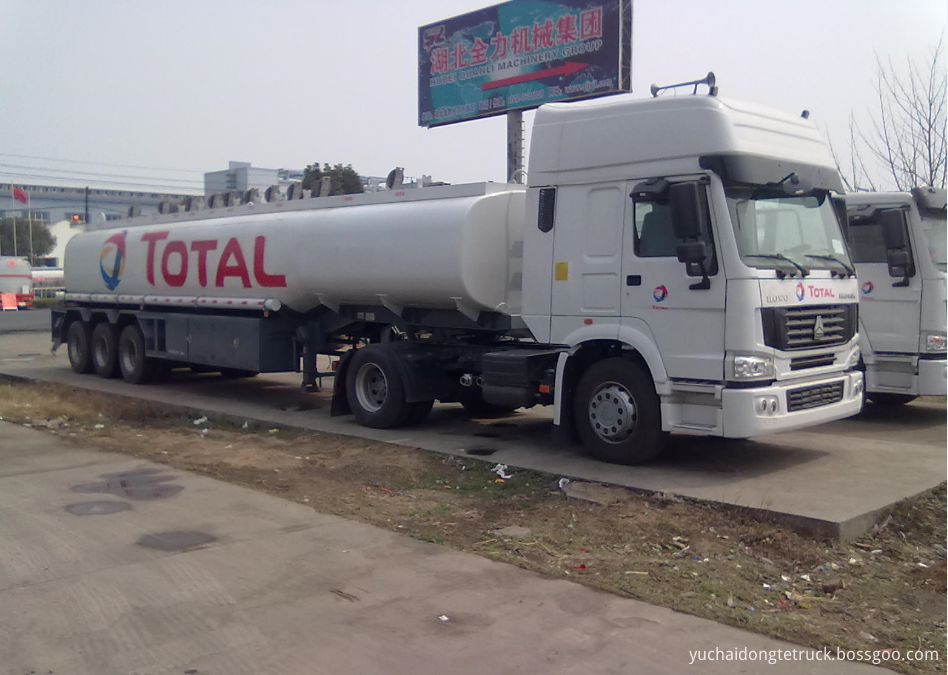 45000 liters ADR oil tanker trailer for TOTAL group