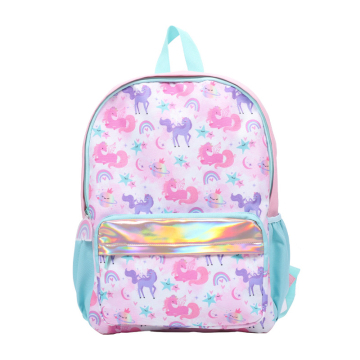 Cute Rainbow Unicorn Lightweight Kids Backpack for Girls
