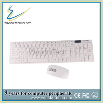 Ultra mince 2.4 G sans fil clavier et souris optique Combo