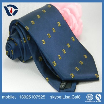 100% polyester Fashion Design Custom Logo Necktie For School