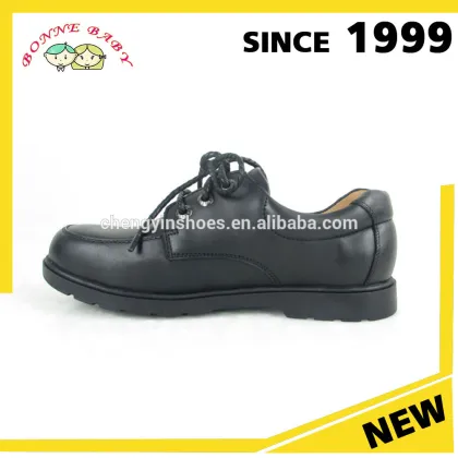 Alibaba Shoes Black Student Wear Lace Up Kids Shoes Children Boys Casual Shoes 2016