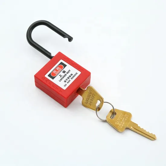 Customizable Waterproof Non-Conductive Mini Colored Lockout Tagout Padlock with Master Key for Electrical Equipment Safety