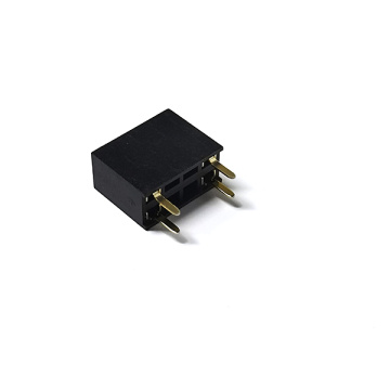 2,54 Kvinna med dubbel rad 180 grader Null Pu-connector