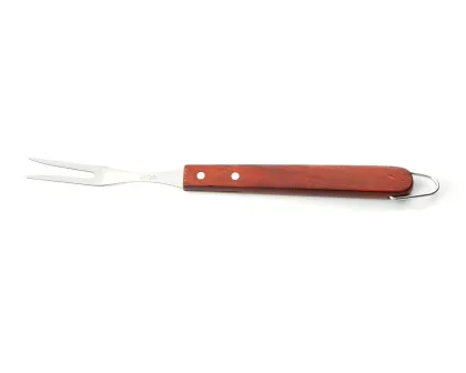 Wooden handle knife and fork