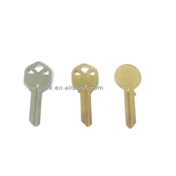 Custom Brass Keys Double Sided Silver Electroplated Cut Teeth Key Blanks