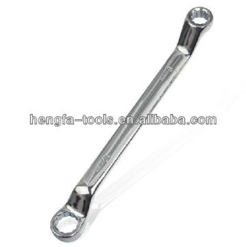 Metric 45 degree angle quick manual mirror type Double offset ring spanner wrench