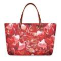 Women Valentine Tote Bag With Logo Print