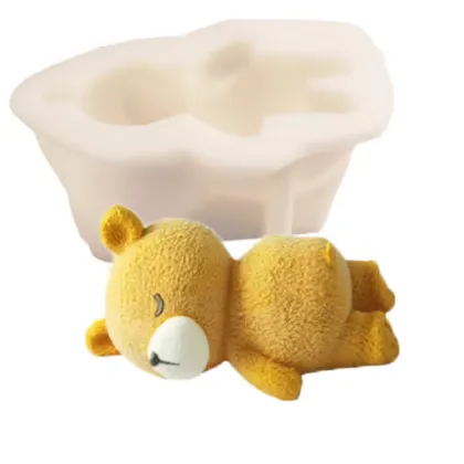 DIY Sleeping Bear Mold: 3D Fondant, Mousse, Ice Cream, and Bake Chocolate Cake Mold