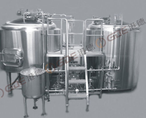 Pub Brewery Equipment 7 Bbl Gas Heating Brewhouse With Two Vessels