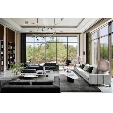 Modern Luxury Villa Interior Design: Customized Living Room Furniture Set
