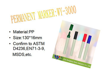 China wholesale high quality non-toxic body permanent marker pen WY-3000