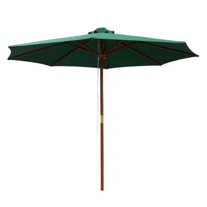 Bamboo UV Beach Parasol Umbrella for Outdoor Protection