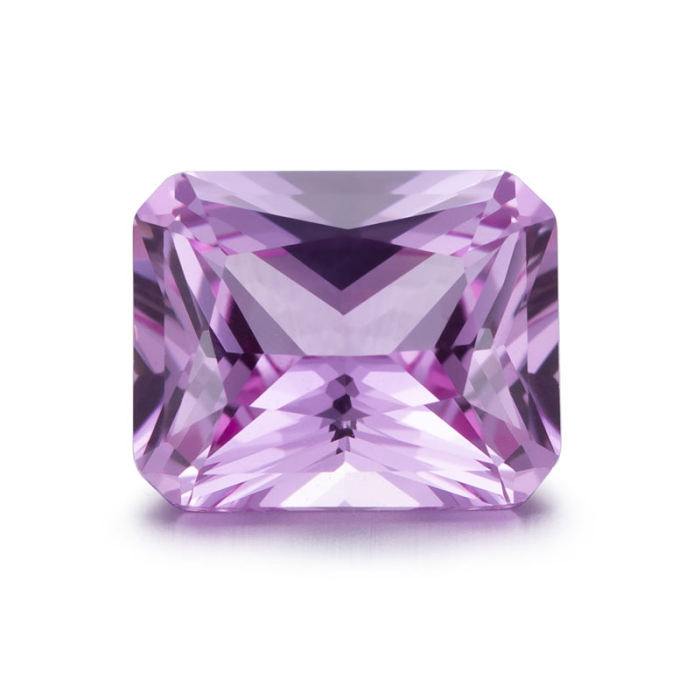 옥타곤 컷 랩 그론 모가나이트를 사용한 꽃무늬 주얼리