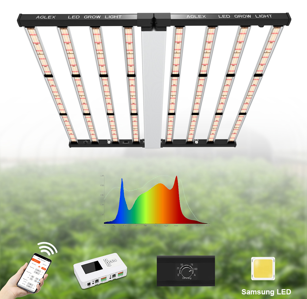 Aglex LED ينمو ضوء 1000W ينمو الأعشاب