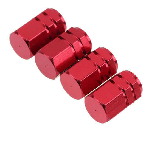 Aluminum alloy hexagonal valve cap for automobile tire