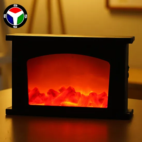 Electric Fireplace Interior Heater with LED Flame Lamp Trim Insert and Remote Overheating Protection for Christmas