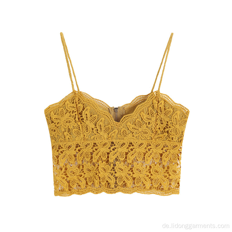 Stricker Reißverschluss Tank Crop Top