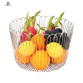 Bakul Penyimpanan Buah Logam Dapur Stainless Steel