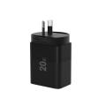 Carregador tipo C 20W portátil USB C carregador