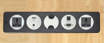 High-quality zinc alloy Desktop power socket with network/USB/VAG