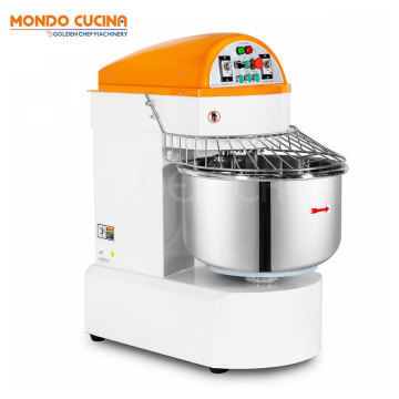 2 Speeds Automatic Stainless Steel Bakery Equipment - Bread Mixer Machine 25kg/80L Spiral Mixer