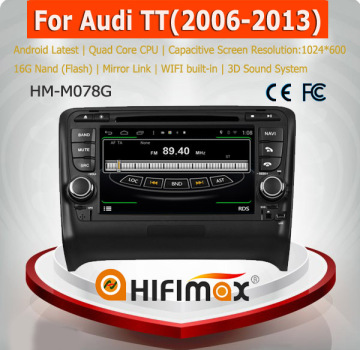 HIFIMAX Android 4.4.4 touch screen car dvd with gps radio for auid TT (2006-2012) WITH HD screen Quad core 16G