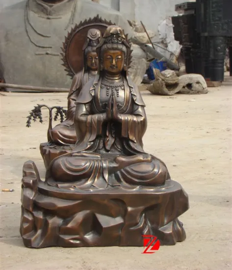 bronze buddhist statues kuan yin sculpture