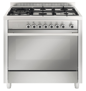 Gas Oven Grill with Gas Cooker 5 Burners