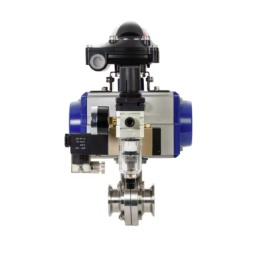 Pneumatic Actuator With Butterfly Valve