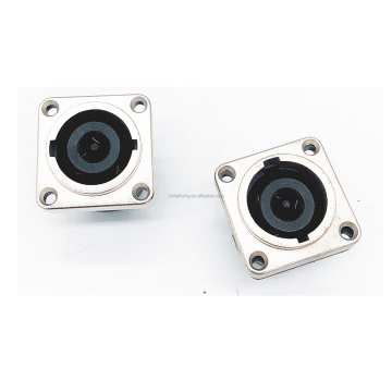 NL8 Male Metal Casing 8Pin Speakon XLR Connector Panel Mount Speaker Socket Zinc Plated