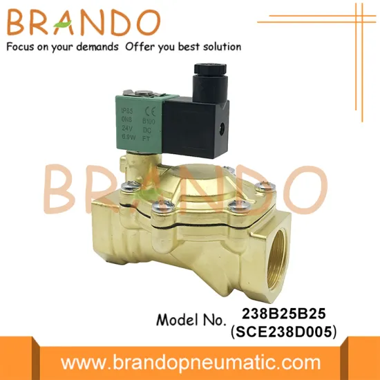 SCE238D005 ASCO Type Brass Solenoid Valve 1'' 24V