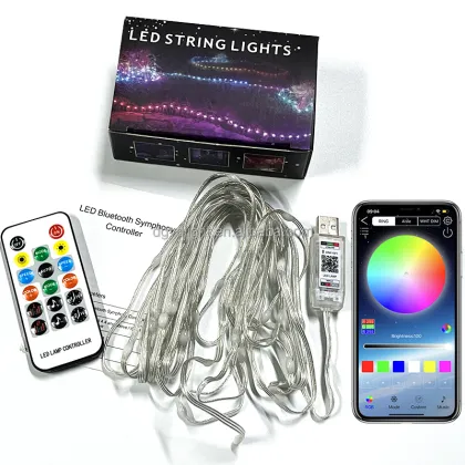 Smart Copper Wire LED Christmas Lights Permanent Decorative String Lighting